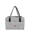 GREY Baby Diaper Caddy Organizer with STRAPS Nursery use Foldable Lightweight Portable Newborn Baby Shower Gift Travel Tote Car